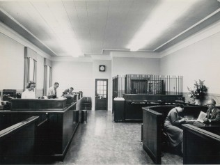 Teller Stations Inside Delaware National Bank 1950